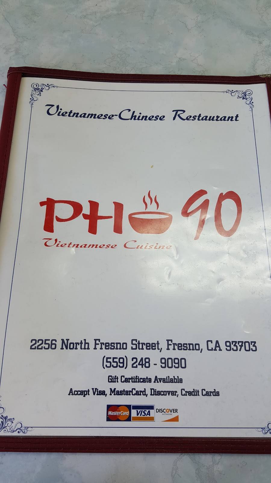 Phở 90 | restaurant | 2256 N Fresno St, Fresno, CA 93703, USA | 5592489090 OR +1 559-248-9090