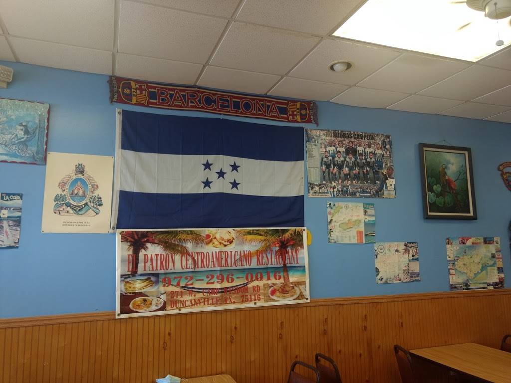 El Patron Centro-Americano Restaurant | restaurant | 271 W Camp Wisdom Rd, Duncanville, TX 75116, USA | 9722960016 OR +1 972-296-0016