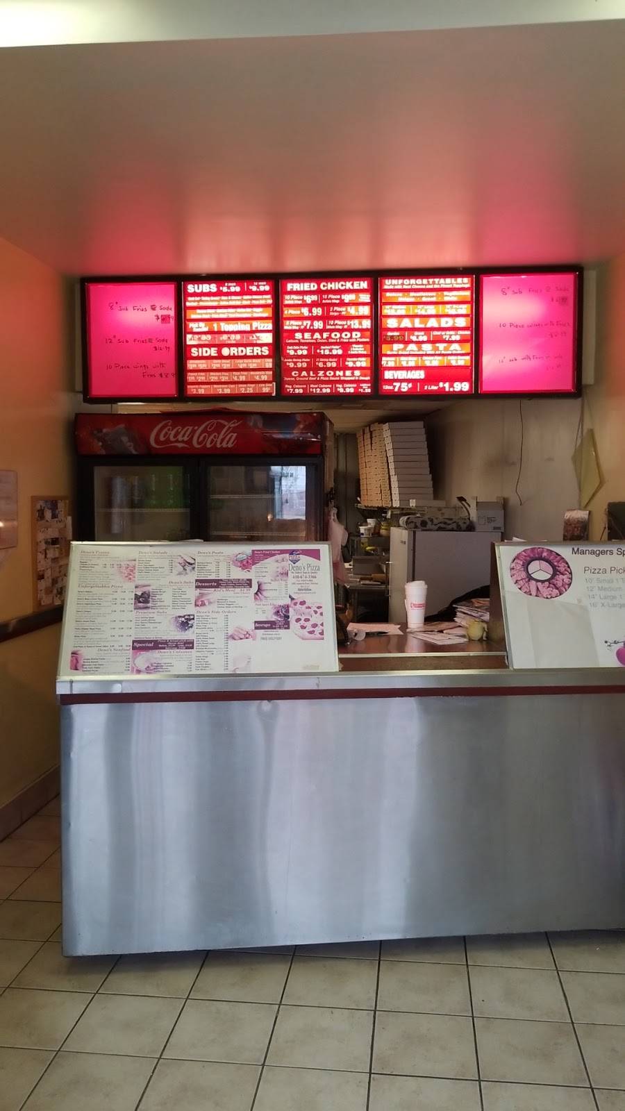 Denos Pizza | restaurant | 1686 Annapolis Rd, Odenton, MD 21113, USA | 4106743366 OR +1 410-674-3366