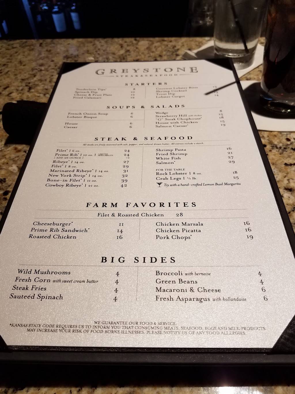 Greystone Restaurant | restaurant | 9719 E 21st St N, Wichita, KS 67206, USA | 3162952636 OR +1 316-295-2636