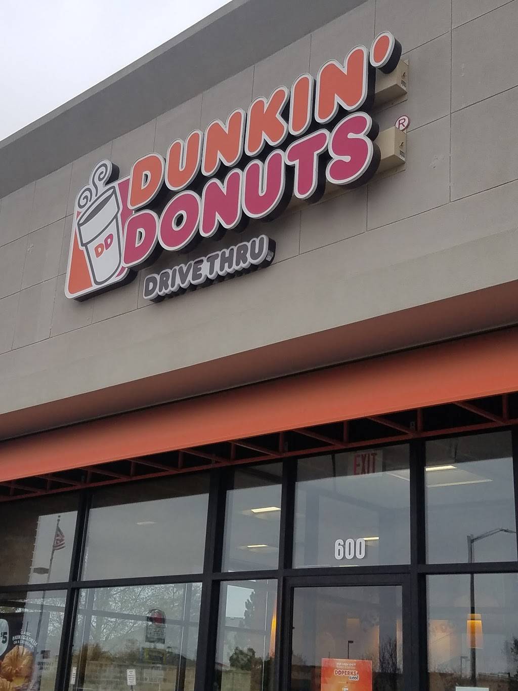 Dunkin | bakery | 321 S Andover Rd Ste 600, Andover, KS 67002, USA | 3167332889 OR +1 316-733-2889