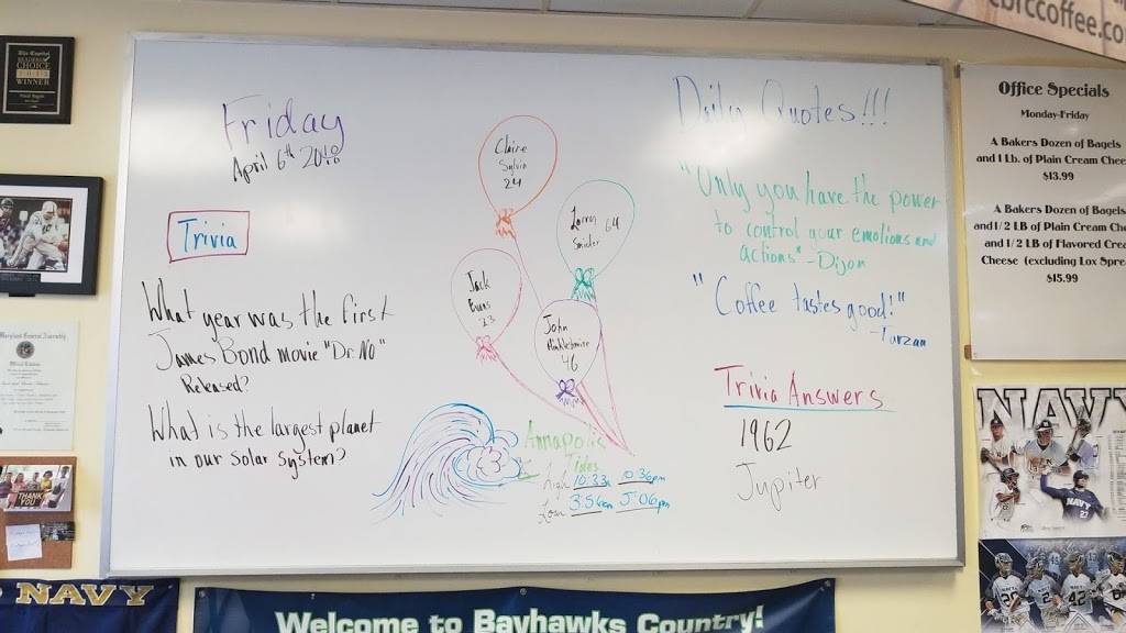 Naval Bagels | bakery | 1460 Ritchie Hwy #112, Arnold, MD 21012, USA | 4103492245 OR +1 410-349-2245