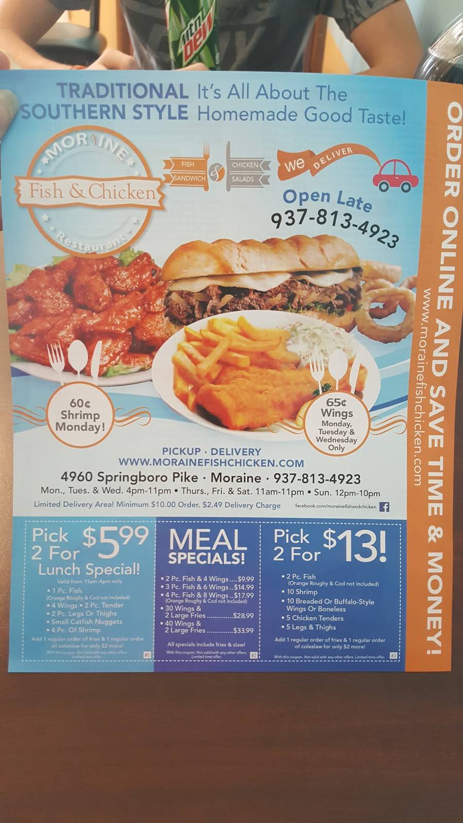 Moraine Fish & Chicken | restaurant | 4960 N Springboro Pike, Dayton, OH 45439, USA | 9378134923 OR +1 937-813-4923
