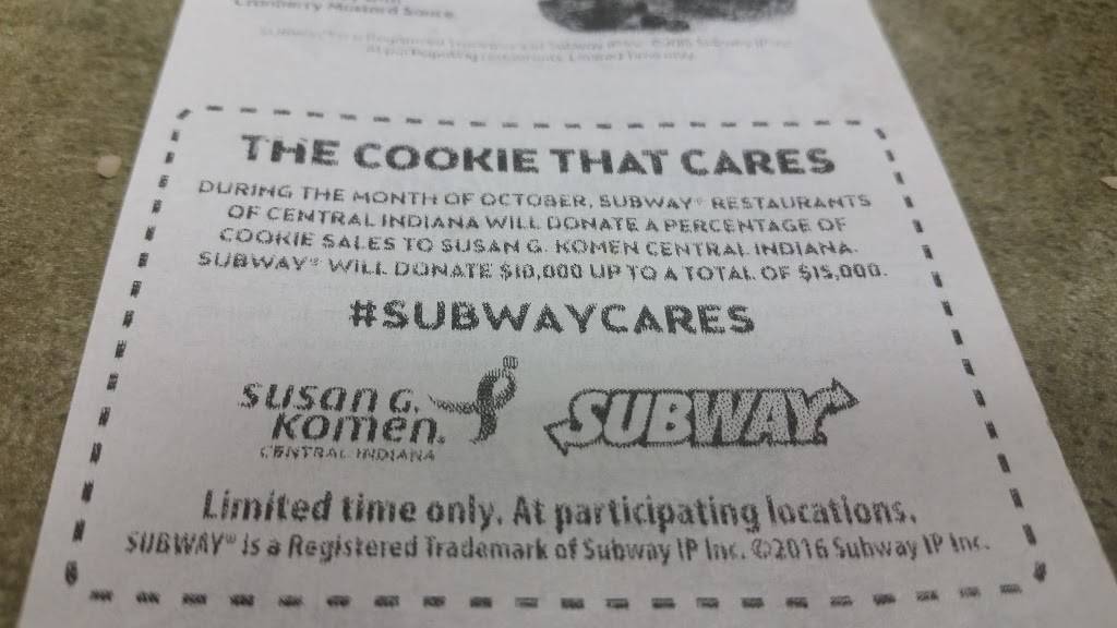 Subway Restaurants | restaurant | 1965 N State St, Greenfield, IN 46140, USA | 3174686875 OR +1 317-468-6875