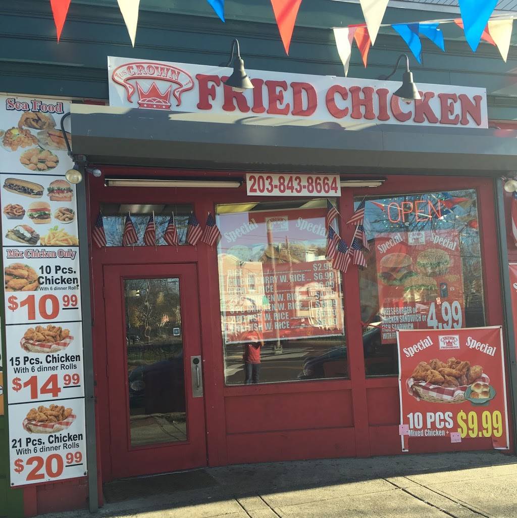 Crown fried chicken | restaurant | 2622, 40 Kimberly Ave, New Haven, CT 06519, USA | 2038438664 OR +1 203-843-8664