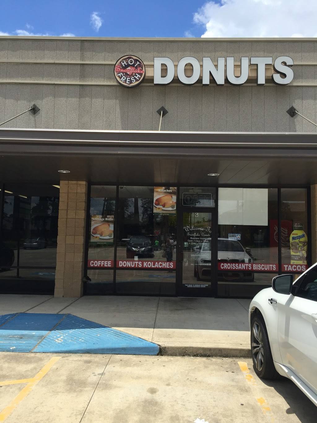 Snowflake Donuts | restaurant | 24525 Gosling Rd h, Spring, TX 77389, USA | 2815167763 OR +1 281-516-7763