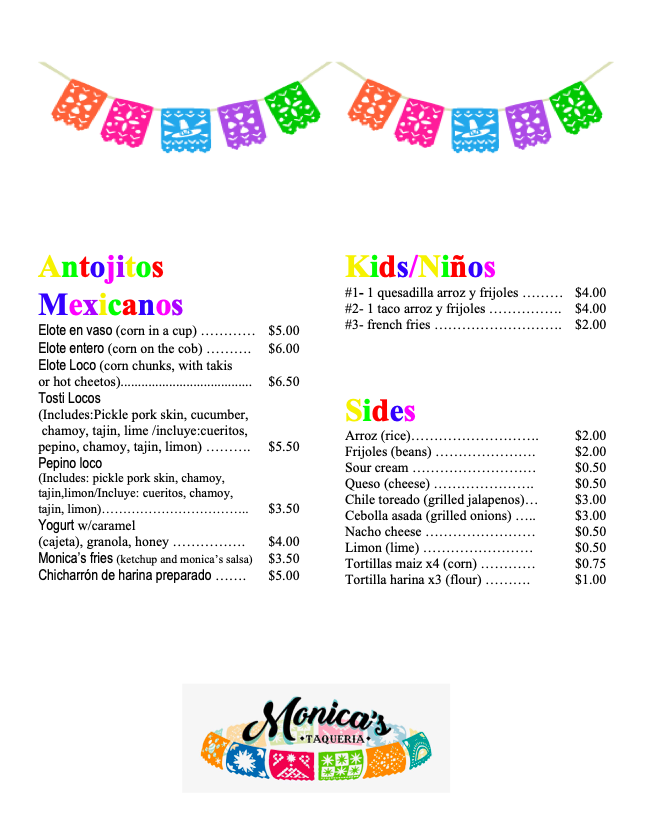 Monicas Taqueria | restaurant | 506 A Mulberry Ave, Muscatine, IA 52761, USA | 5632648006 OR +1 563-264-8006