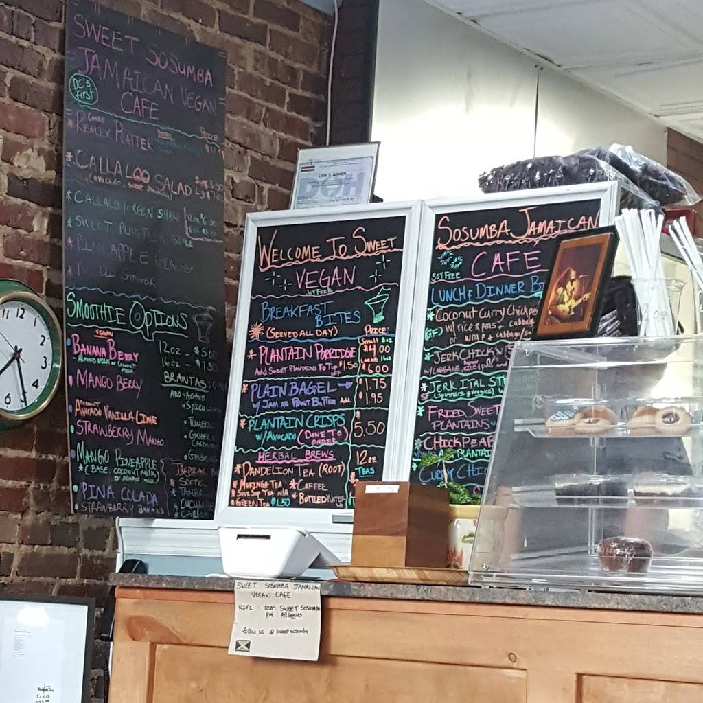 Sweet Sosumba Jamaican Vegan Cafe | restaurant | 3501 Georgia Ave NW Unit B, Washington, DC 20010, USA | 2023137760 OR +1 202-313-7760