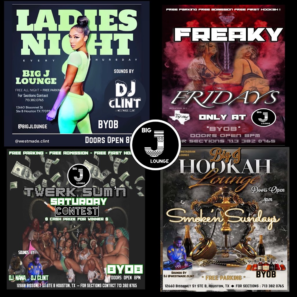 BIG J BAR AND HOOKAH | restaurant | 12660 Bissonnet St Ste B, Houston, TX 77099, USA | 7133820765 OR +1 713-382-0765
