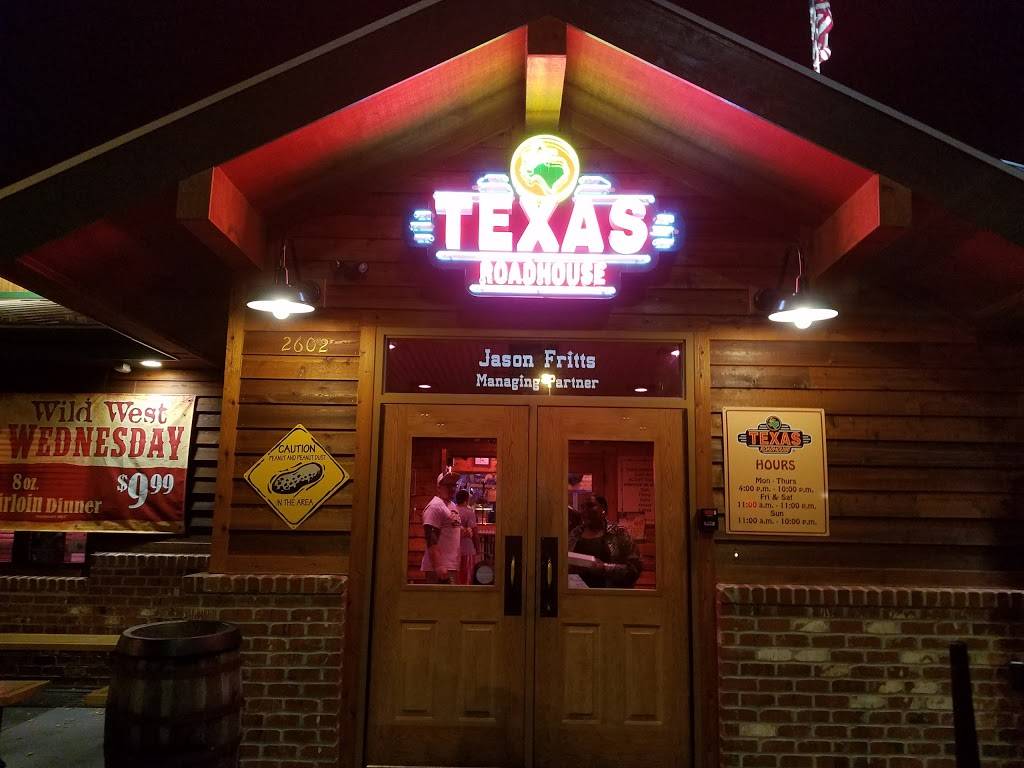 Texas Roadhouse | restaurant | 2602 Conduit Rd, Colonial Heights, VA 23834, USA | 8045204933 OR +1 804-520-4933