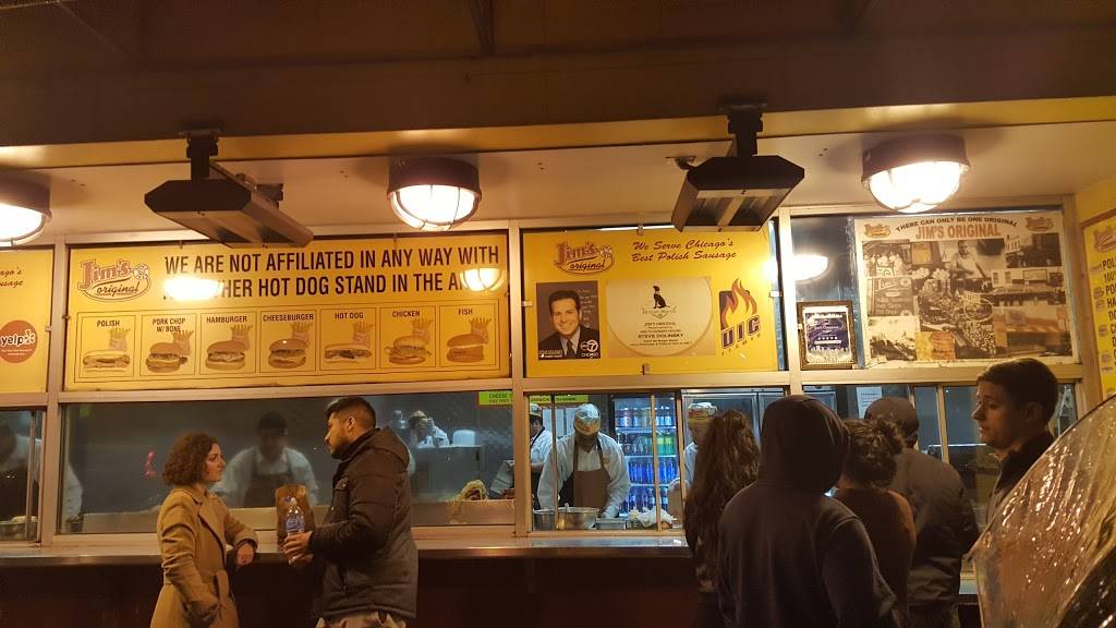Jims Original | meal takeaway | 1250 S Union Ave, Chicago, IL 60607, USA | 3127337820 OR +1 312-733-7820