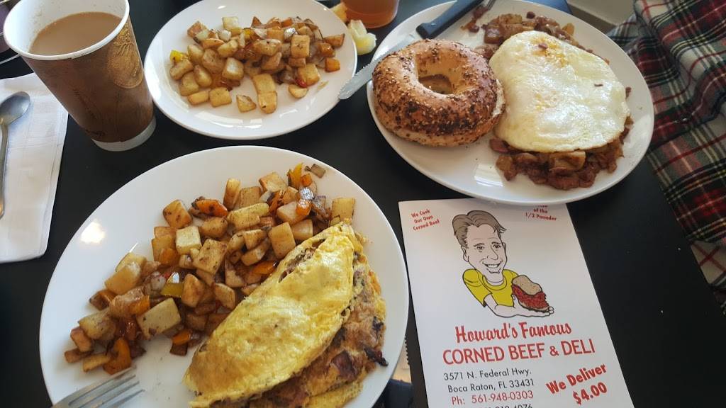 Howards Famous Corned Beef and Deli | restaurant | 3571 N Federal Hwy, Boca Raton, FL 33431, USA | 5619480303 OR +1 561-948-0303