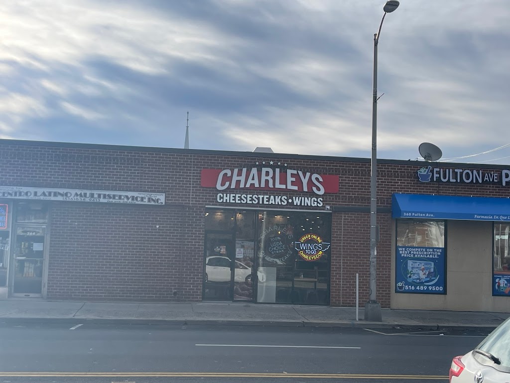 Charleys Cheesesteaks and Wings | restaurant | 362A Fulton Ave, Hempstead, NY 11550, USA | 8453953335 OR +1 845-395-3335