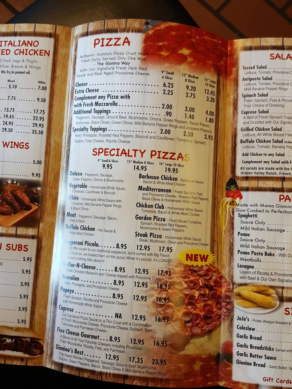 Gioninos Pizzeria | restaurant | 7710 Lakeshore Blvd, Mentor, OH 44060, USA | 4402090000 OR +1 440-209-0000