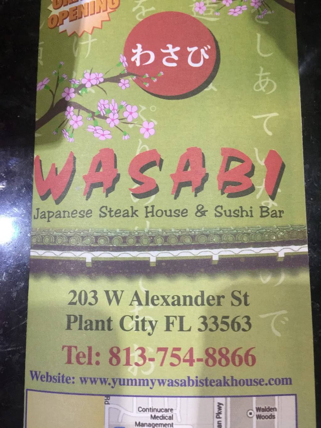 Wasabi plant city | restaurant | 203 W Alexander St, Plant City, FL 33563, USA | 8137548866 OR +1 813-754-8866