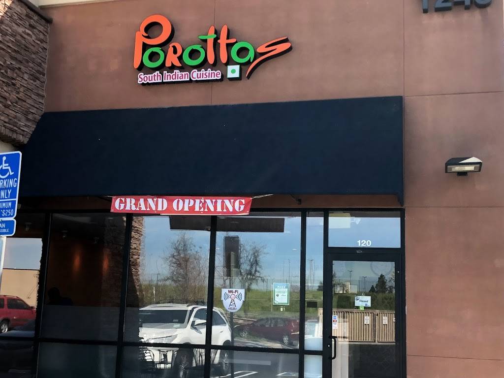 Porottas South Indian Cuisine | meal takeaway | 1245 Pleasant Grove Blvd #120, Roseville, CA 95678, USA | 9167710992 OR +1 916-771-0992