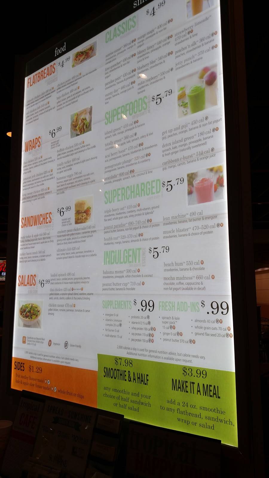 Tropical Smoothie Cafe | restaurant | 250 West Shore Plaza Suite KC-1, Tampa, FL 33609, USA | 8132895401 OR +1 813-289-5401