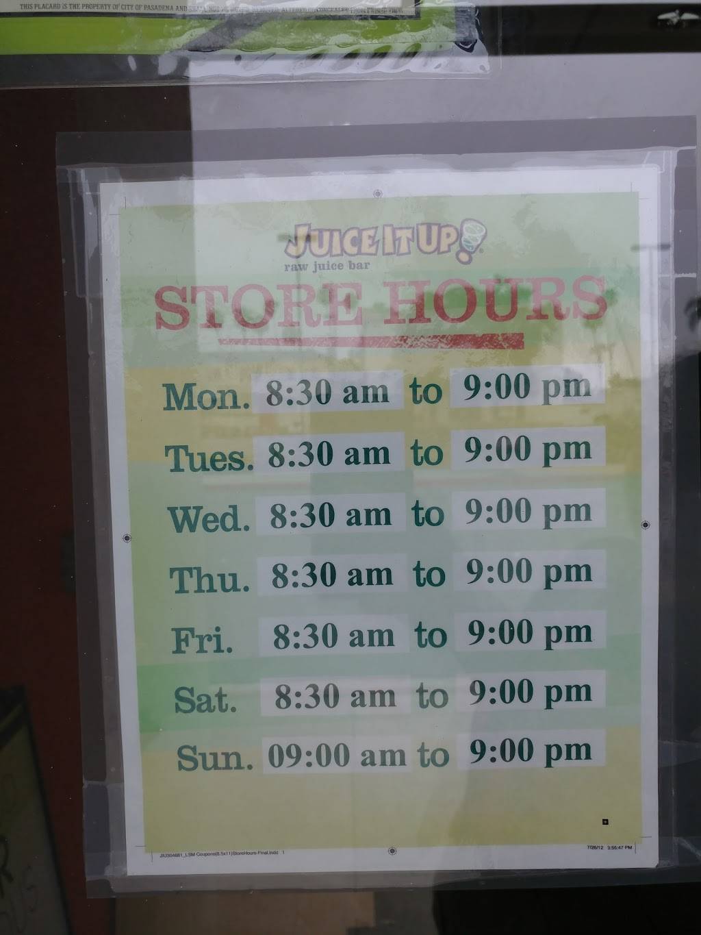 Juice It Up! | restaurant | 165 N Hill Ave, Pasadena, CA 91106, USA | 6267933344 OR +1 626-793-3344