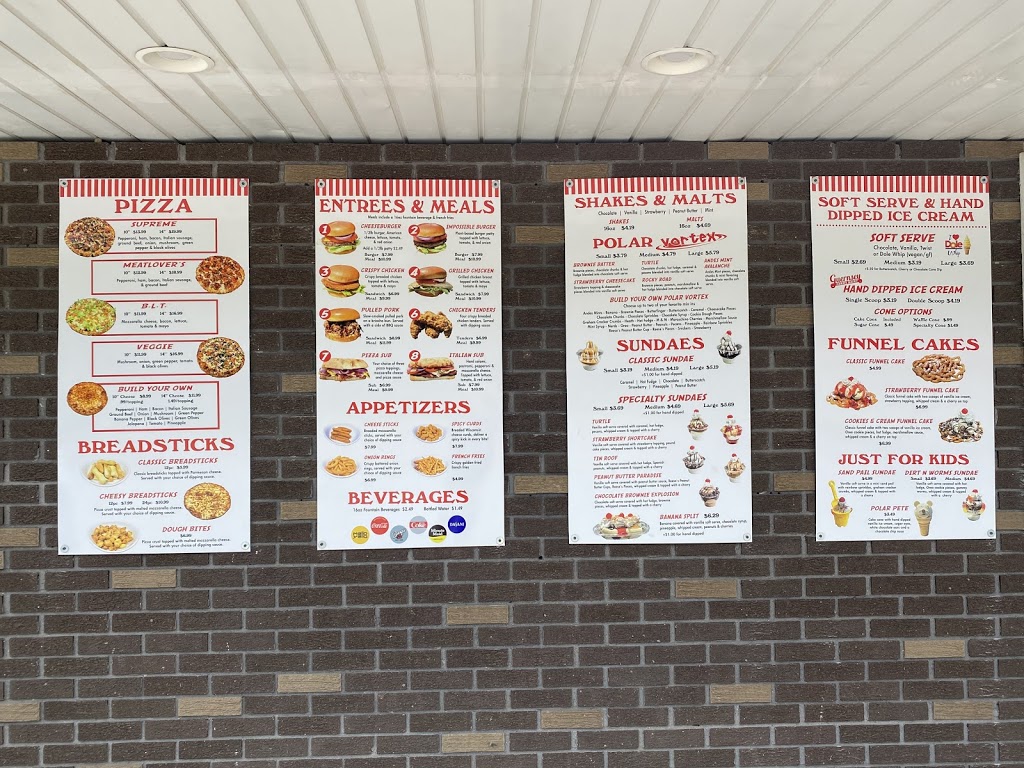 The Polar Parlor Pizza & Ice Cream | meal takeaway | 303 W Higgins Lake Dr, Roscommon, MI 48653, USA | 9892810200 OR +1 989-281-0200