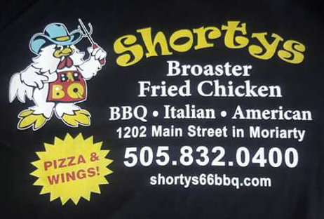 Shortys Bar-B-Q | restaurant | 1204 U.S. Rte 66, Moriarty, NM 87035, USA | 5058320400 OR +1 505-832-0400