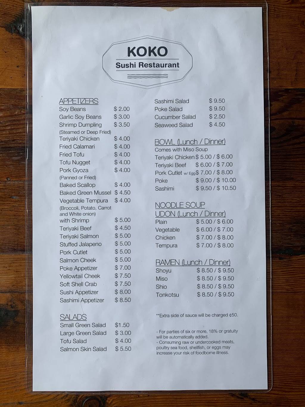 Koko sushi | restaurant | 28251 Marguerite Pkwy #A, Mission Viejo, CA 92692, USA | 9493122260 OR +1 949-312-2260