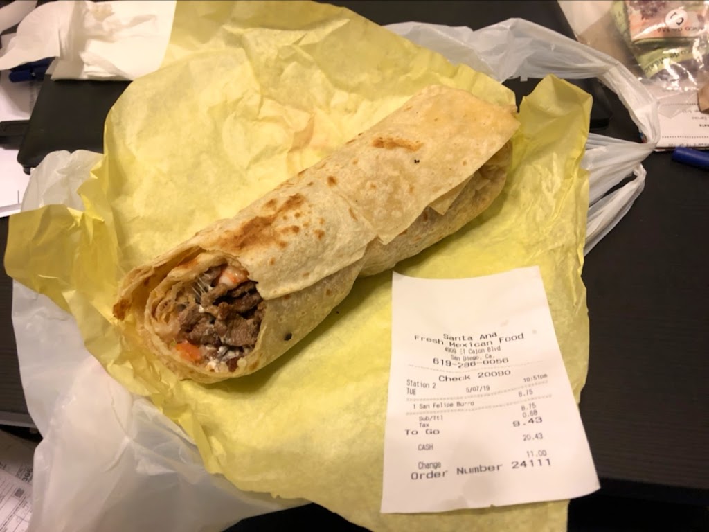 Santa Ana Fresh Mexican Food | restaurant | 4909 El Cajon Blvd, San Diego, CA 92115, USA | 6192860056 OR +1 619-286-0056