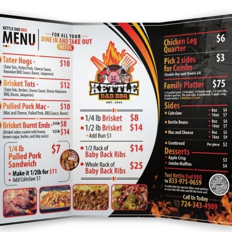 Kettle Dad BBQ | restaurant | 9626 US-22, Blairsville, PA 15717, USA | 7243434989 OR +1 724-343-4989