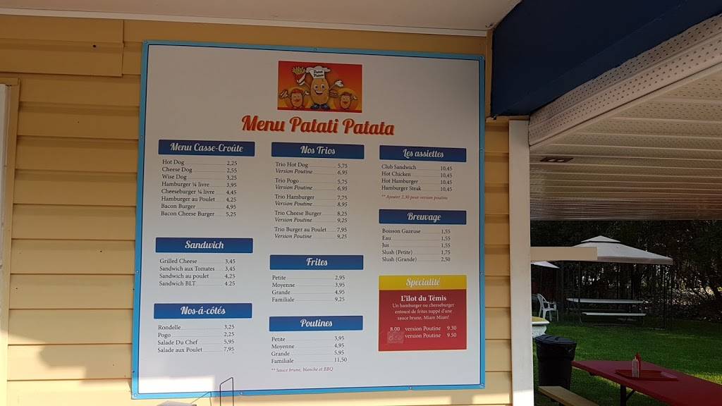 Patati Patata | restaurant | 2021-2035 Route du Carrefour, Val-des-Monts, QC J8N 7T6, Canada | 8194317646 OR +1 819-431-7646