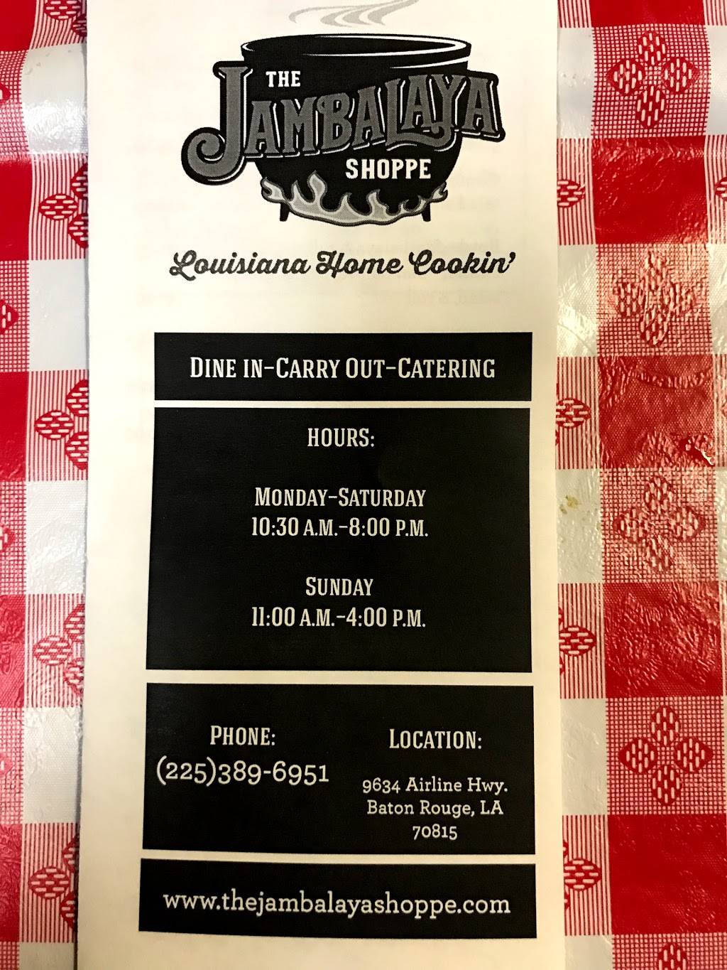 The Jambalaya Shoppe | restaurant | 70801, Airline Hwy, Baton Rouge, LA 70815, USA | 2253896951 OR +1 225-389-6951