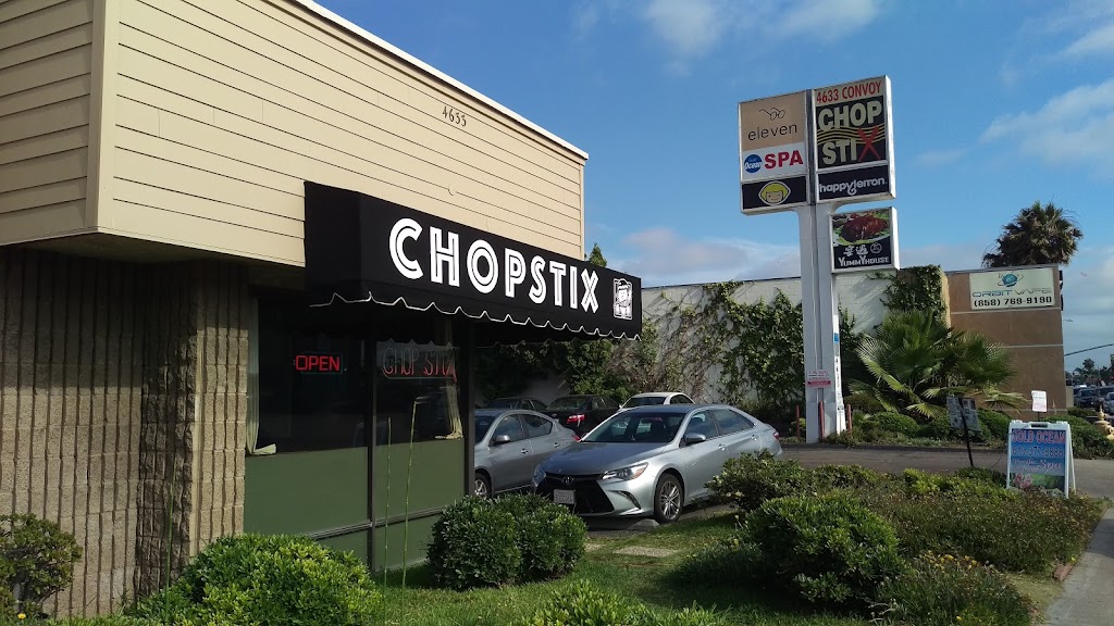 Chopstix | restaurant | 4633 Convoy St #101, San Diego, CA 92111, USA | 8585699171 OR +1 858-569-9171