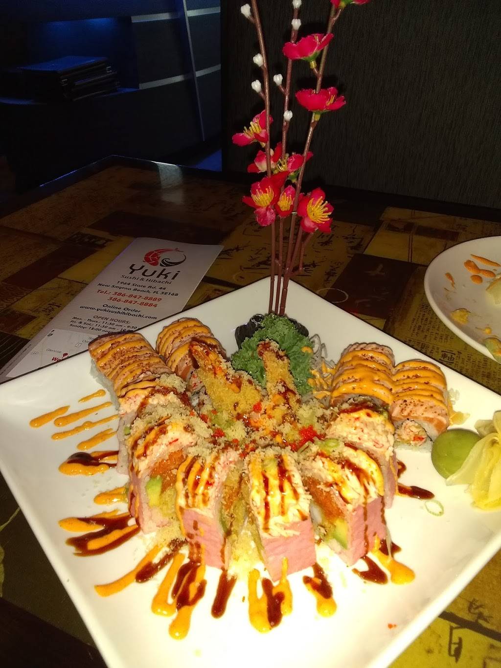 Yuki Sushi & Hibachi | restaurant | 1964 State Rd 44, New Smyrna Beach, FL 32168, USA | 3868478889 OR +1 386-847-8889