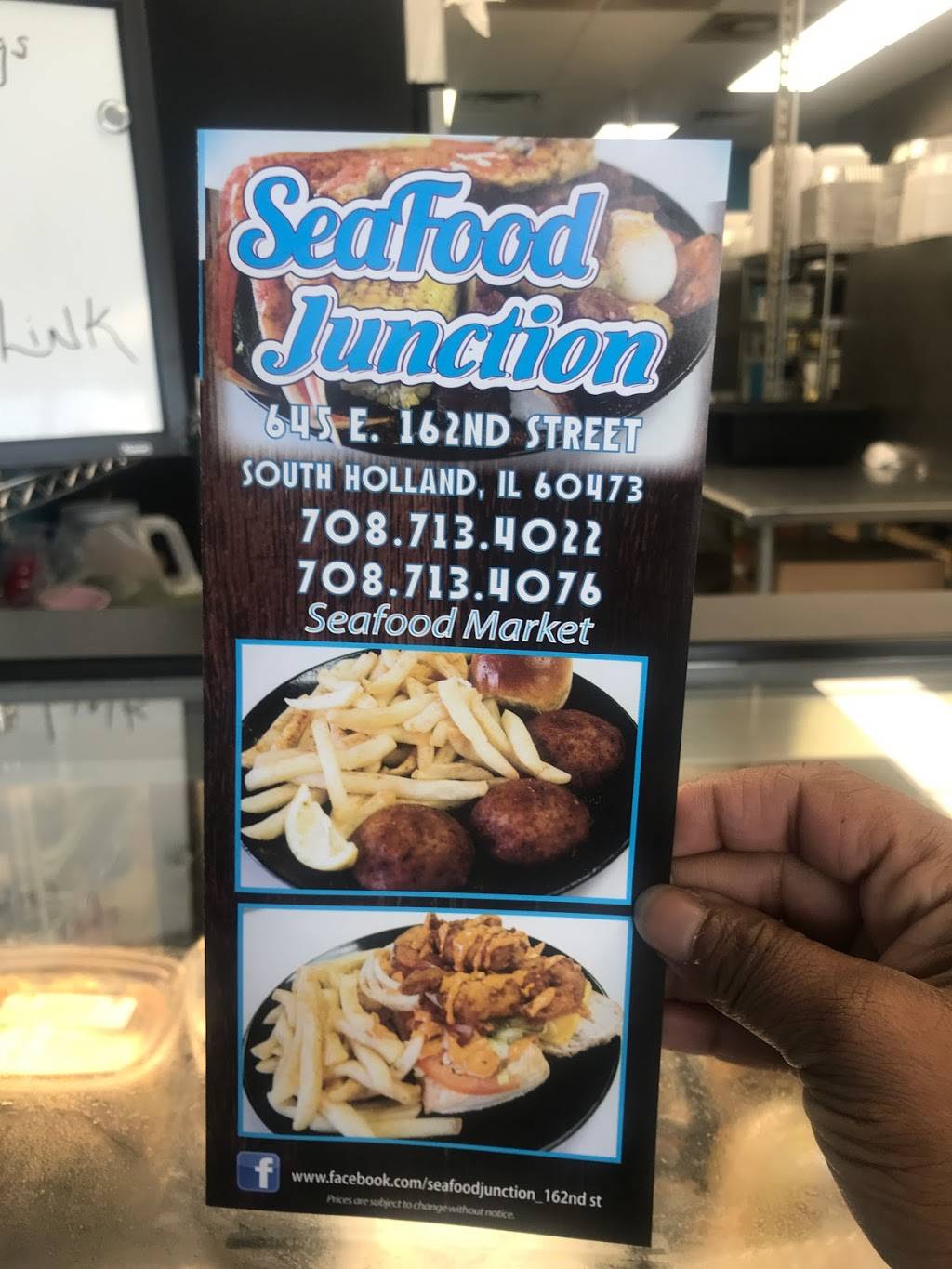 Seafood junction | restaurant | 645 E 162nd St, South Holland, IL 60473, USA | 7087134022 OR +1 708-713-4022