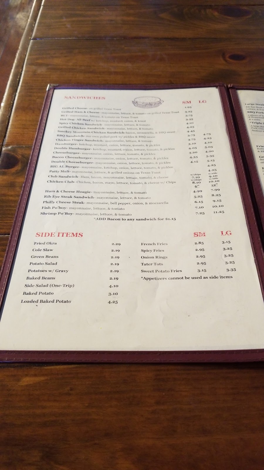 Big Als Restaurant | restaurant | 22371 US-43, Berry, AL 35546, USA | 2053392538 OR +1 205-339-2538