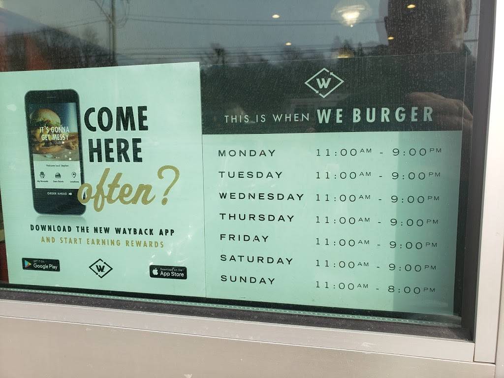 Wayback Burgers | restaurant | 54 Pershing Dr, Derby, CT 06418, USA | 2037320850 OR +1 203-732-0850