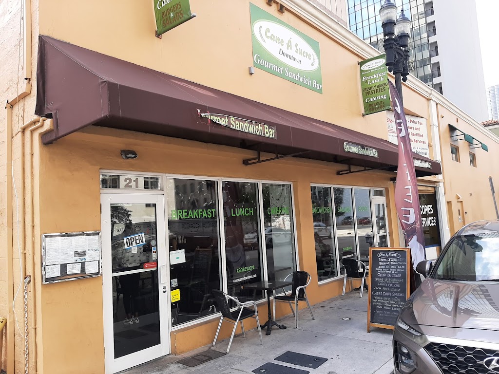Cane A Sucre Downtown Gourmet Sandwich Bar | restaurant | 21 NW Miami Ct, Miami, FL 33128, USA | 3053774722 OR +1 305-377-4722