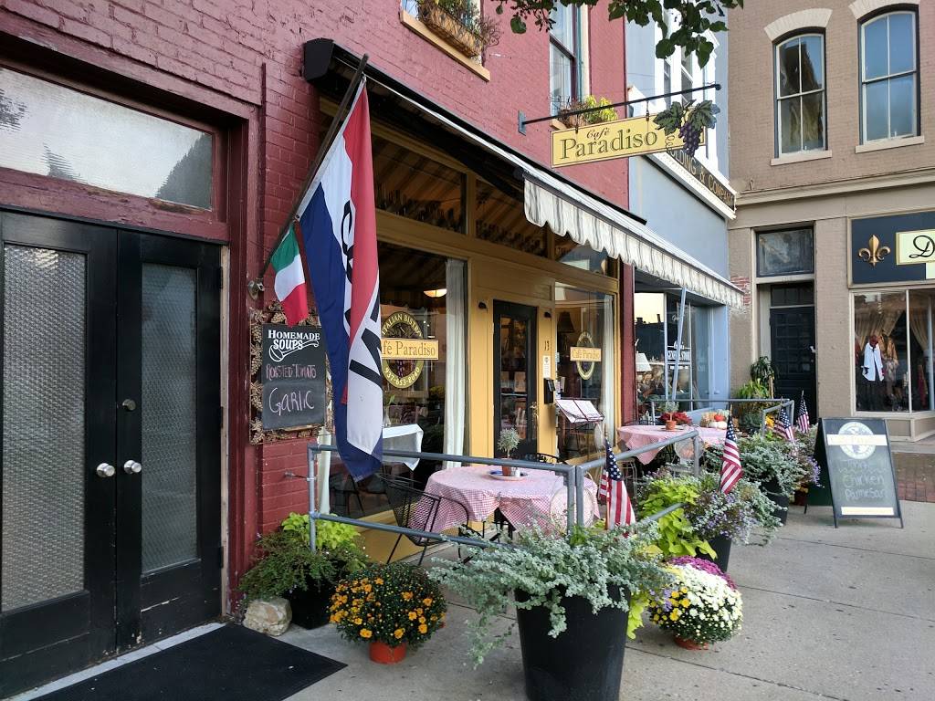 Cafe Paradiso | restaurant | 13 Monument Sq, Urbana, OH 43078, USA | 9376538040 OR +1 937-653-8040