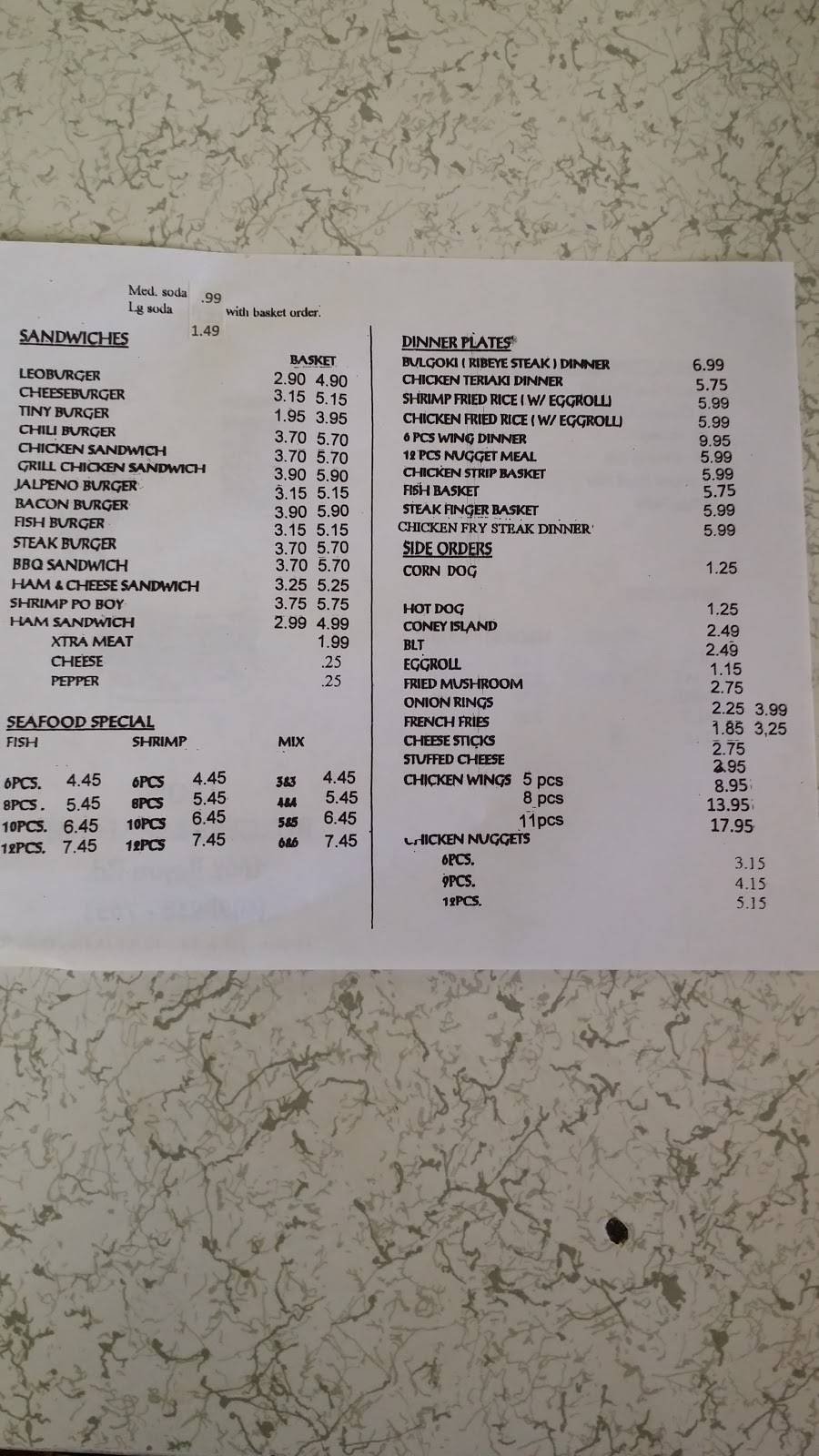 Leos Burger | restaurant | 1602 Bayou Rd, La Marque, TX 77568, USA | 4099387651 OR +1 409-938-7651