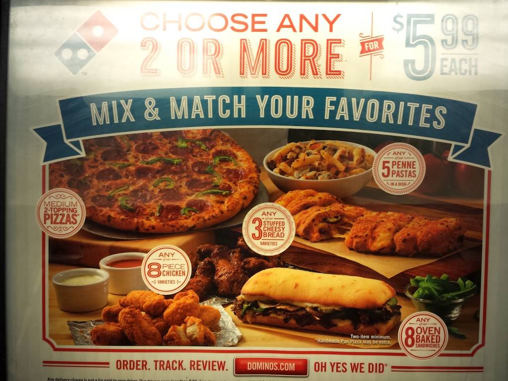 Dominos Pizza | meal delivery | 10114 S Military Trail Ste 109, Boynton Beach, FL 33436, USA | 5617365333 OR +1 561-736-5333