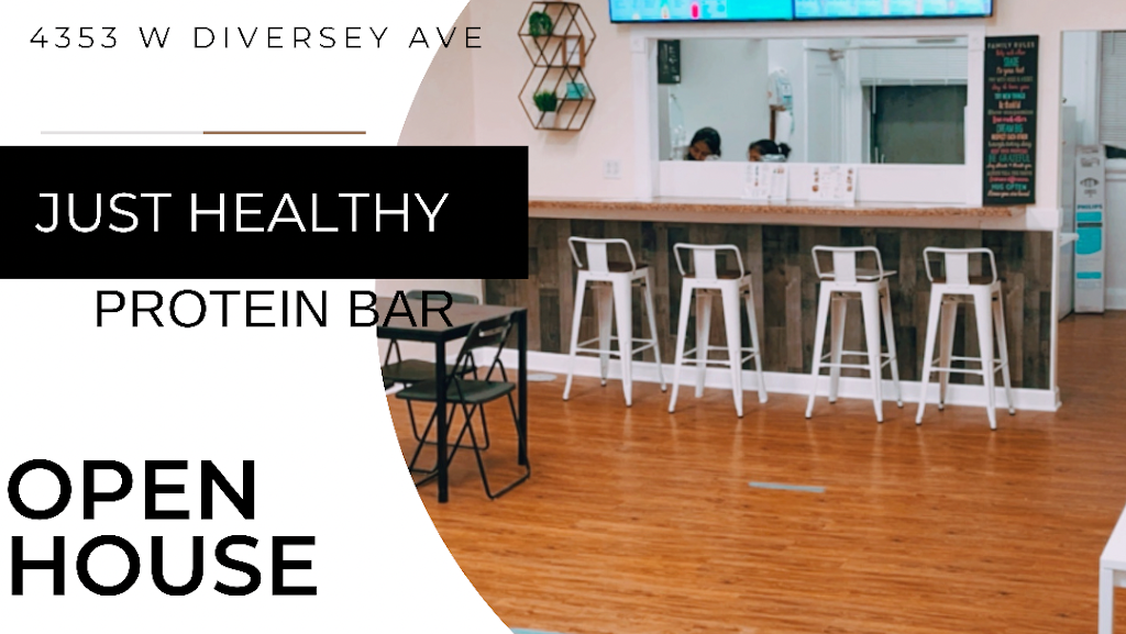 Just Healthy | restaurant | 4353 W Diversey Ave, Chicago, IL 60639, USA | 8722420307 OR +1 872-242-0307