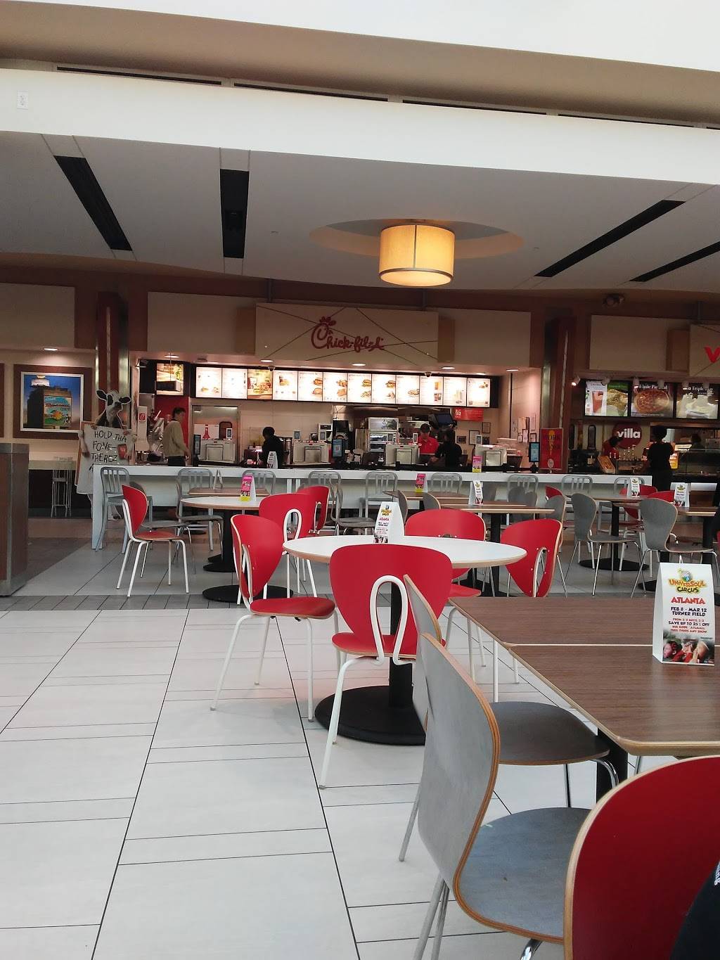 Chick-fil-A | restaurant | 2860 Cumberland Mall Ste 1324, Atlanta, GA 30339, USA | 7704352777 OR +1 770-435-2777