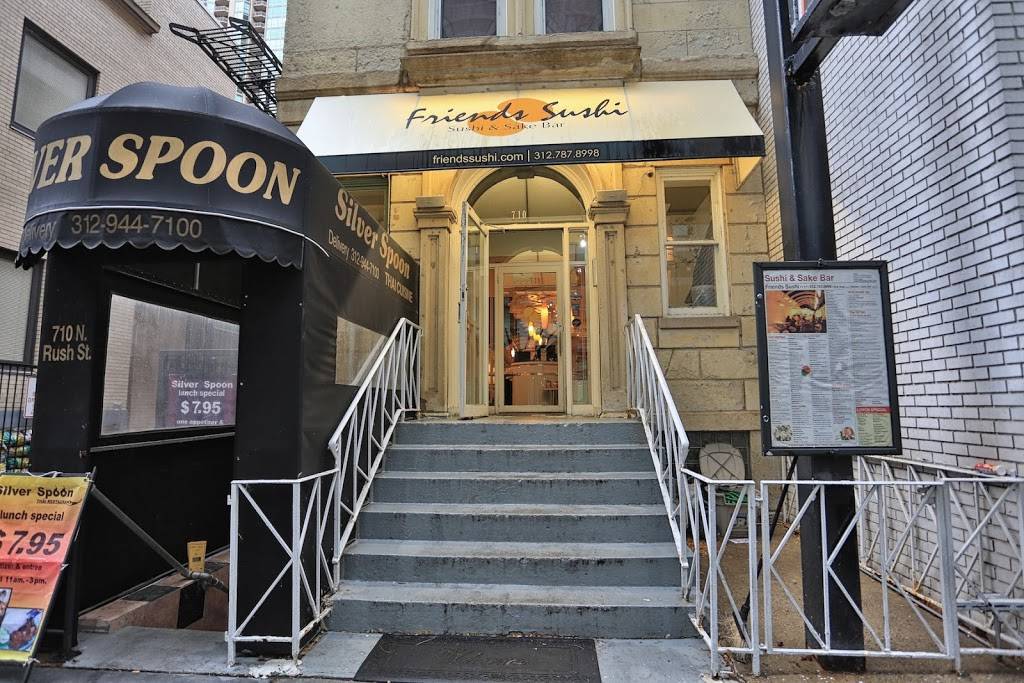 Friends Sushi | restaurant | 710 N Rush St, Chicago, IL 60611, USA | 3127878998 OR +1 312-787-8998