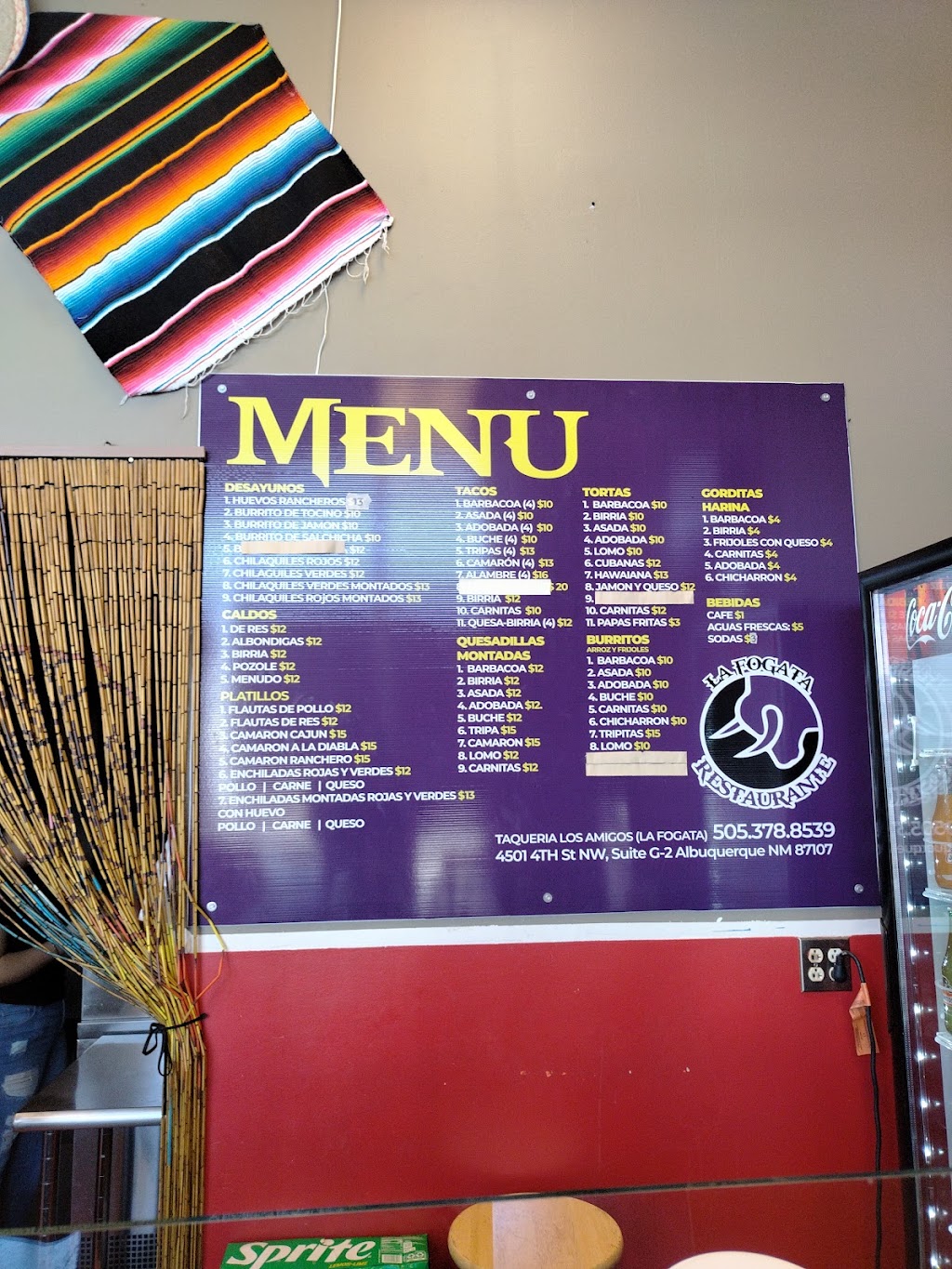 La Fogata | restaurant | 4501 4th St NW, Albuquerque, NM 87107, USA | 5053788539 OR +1 505-378-8539