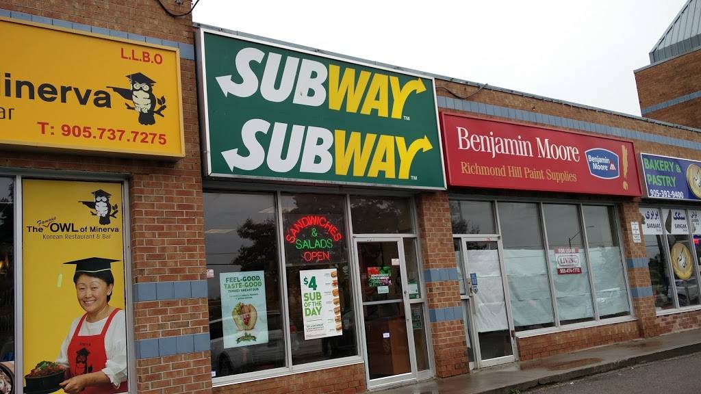 Subway | meal takeaway | 815 Major Mackenzie Dr E Unit #14, Richmond Hill, ON L4C 9X2, Canada | 9055086757 OR +1 905-508-6757