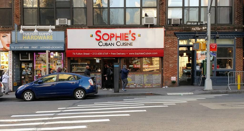 Sophies Cuban Cuisine | restaurant | Between Church & Broadway, 96 Chambers St, New York, NY 10007, USA | 2126089900 OR +1 212-608-9900