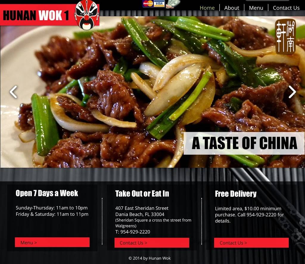 Hunan Wok | restaurant | 407 E Sheridan St, Dania Beach, FL 33004, USA | 9549292220 OR +1 954-929-2220