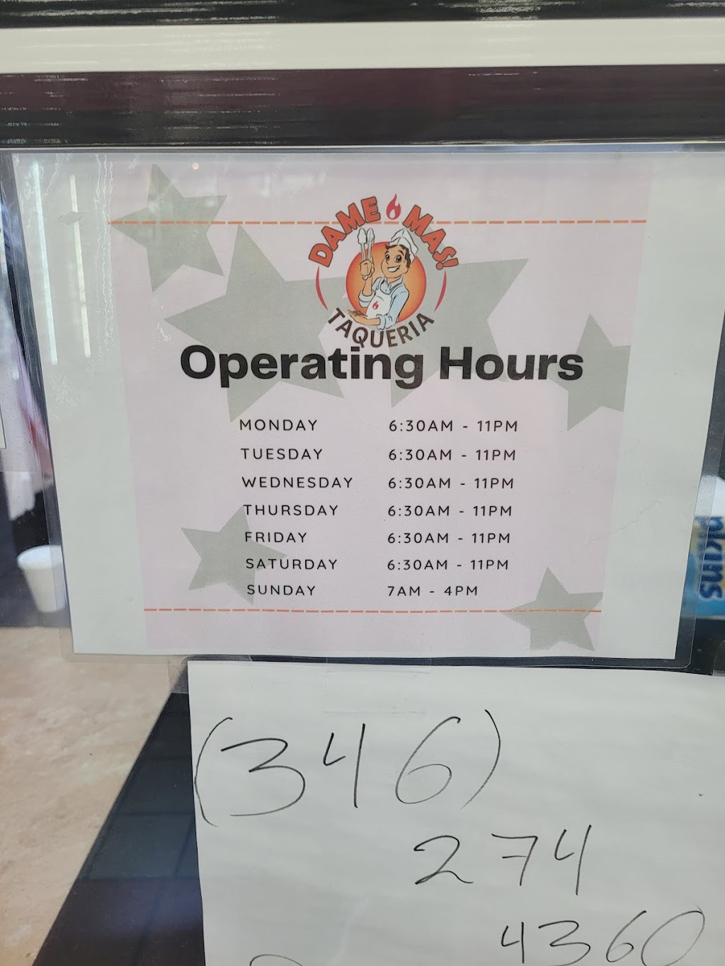 Taqueria Dame Mas 2 | restaurant | 20710 Farm to Market 1093, Richmond, TX 77407, USA | 3462744360 OR +1 346-274-4360