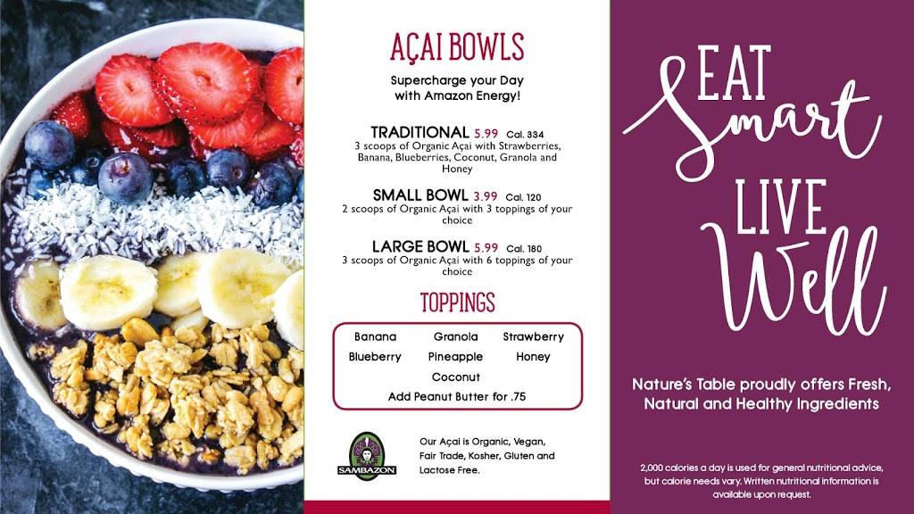 Natures Table | cafe | Altamonte Mall, 451 E Altamonte Dr, Altamonte Springs, FL 32701, USA | 3212070353 OR +1 321-207-0353