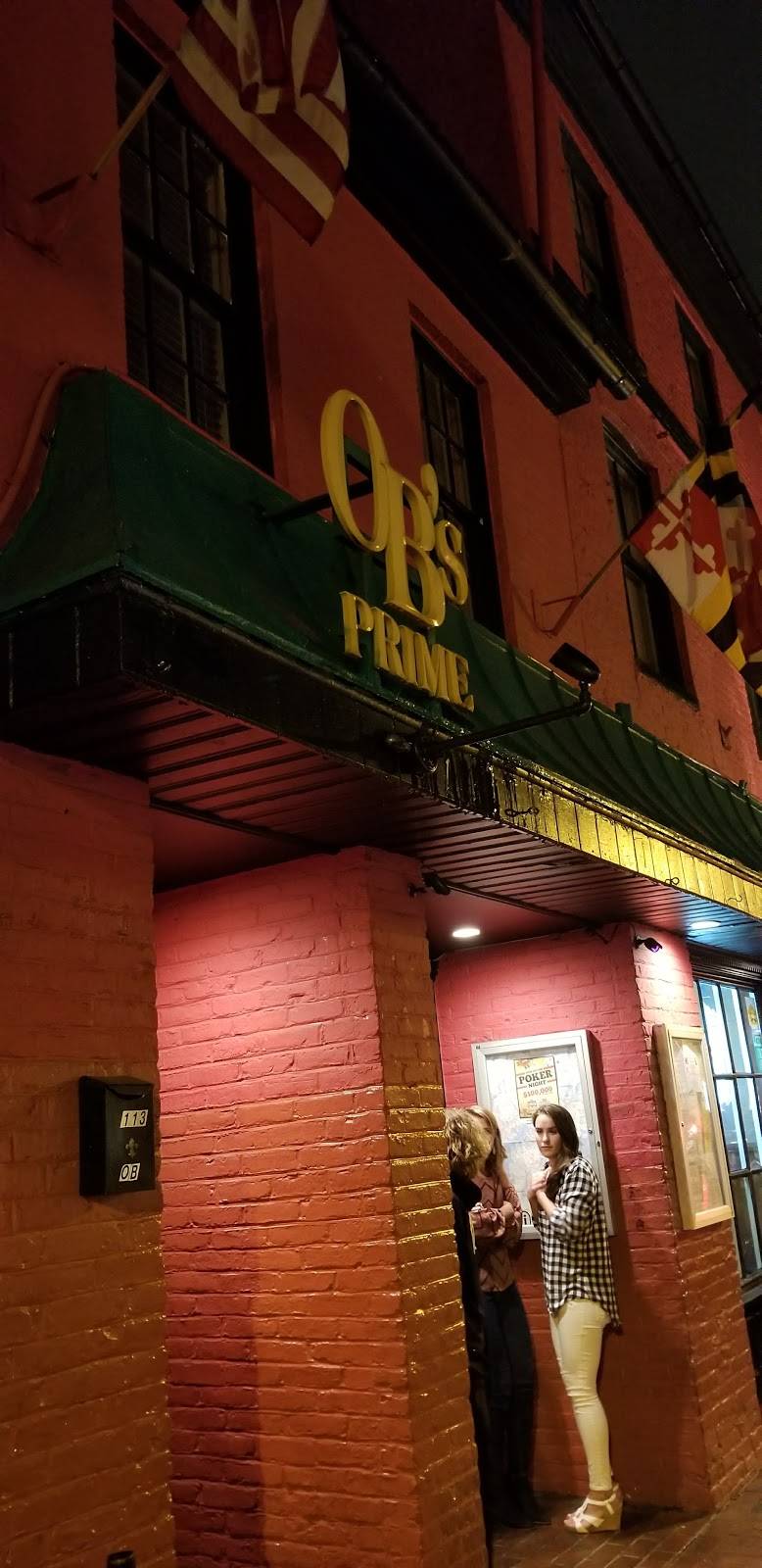 O Bs Prime Steakhouse | restaurant | 111 Main St, Annapolis, MD 21401, USA | 4102691210 OR +1 410-269-1210