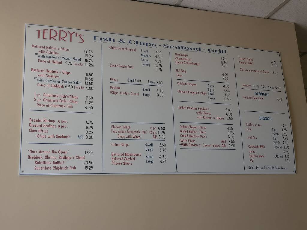 Terrys Fish & Chips Seafood Grill | restaurant | 16 Victoria Ave S, Lindsay, ON K9V 3C7, Canada | 7058784325 OR +1 705-878-4325