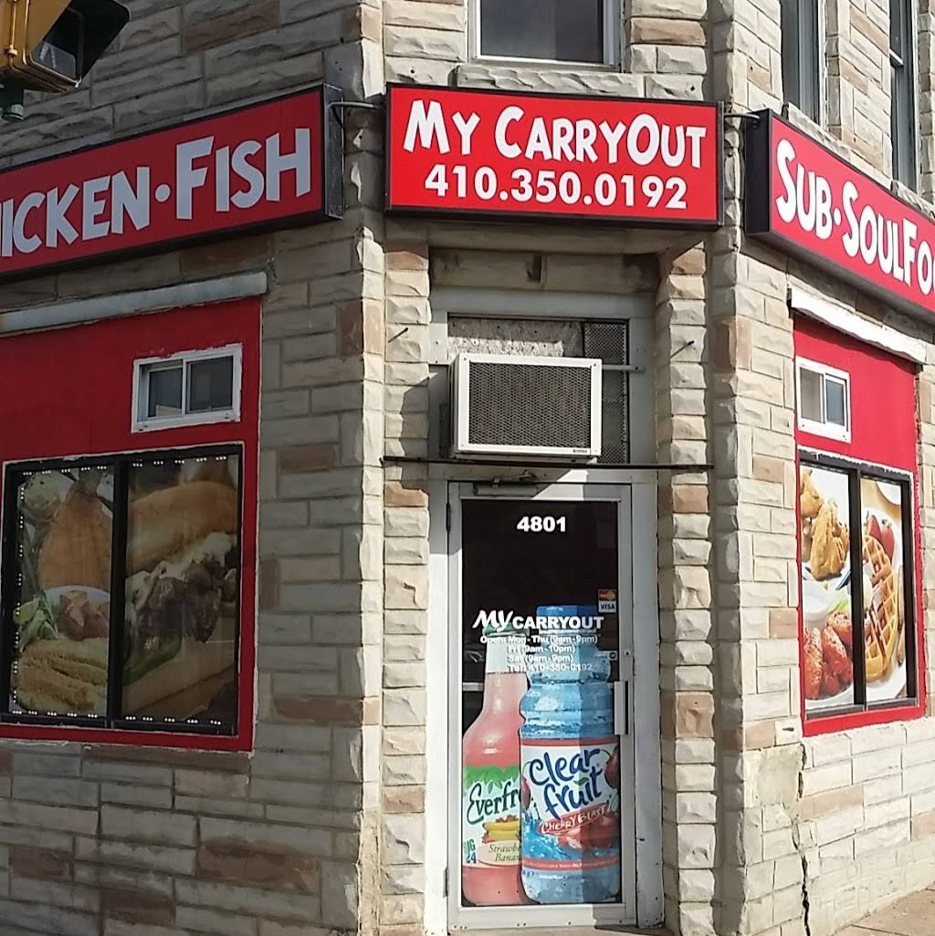 My Carryout | meal takeaway | 4801 Pennington Ave, Curtis Bay, MD 21226, USA | 4103500192 OR +1 410-350-0192